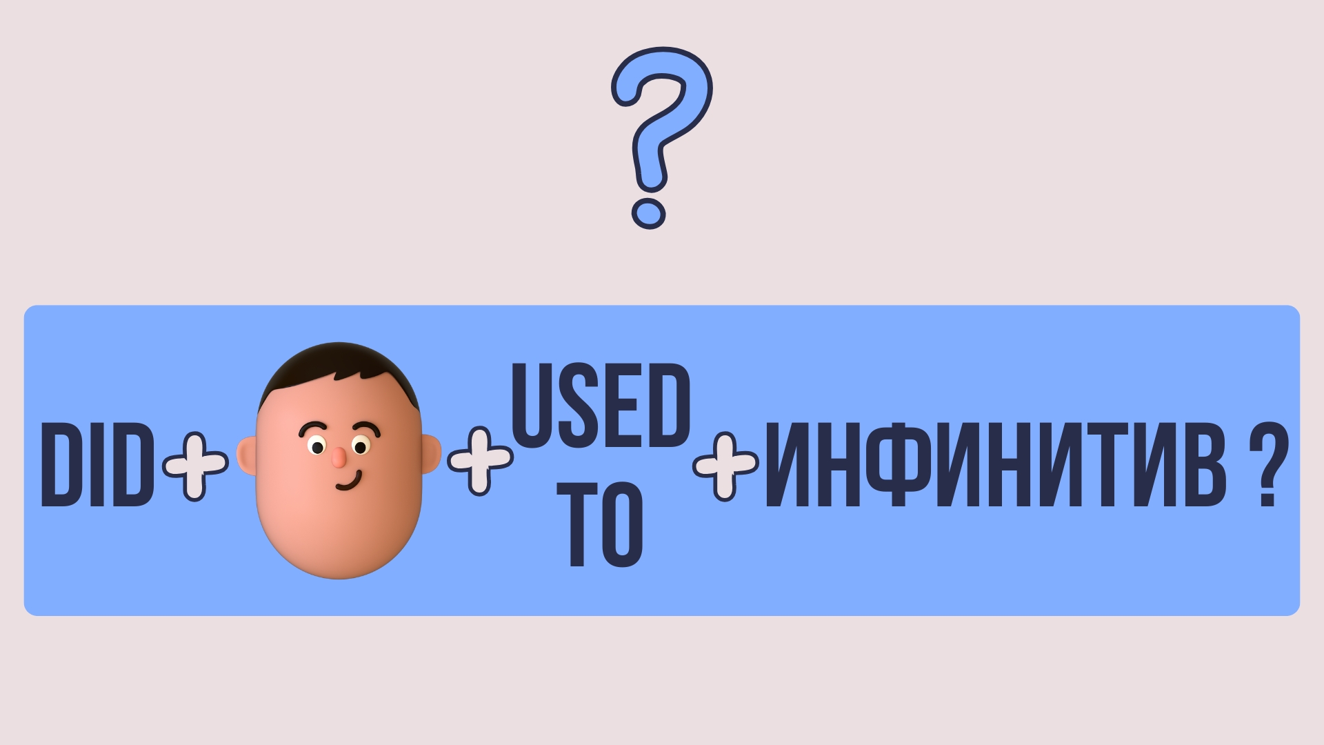 Использование USED TO в вопросах и отрицаниях