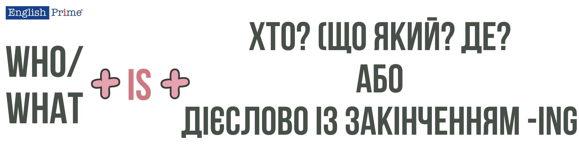 Питання до підмета з дієсловом to be