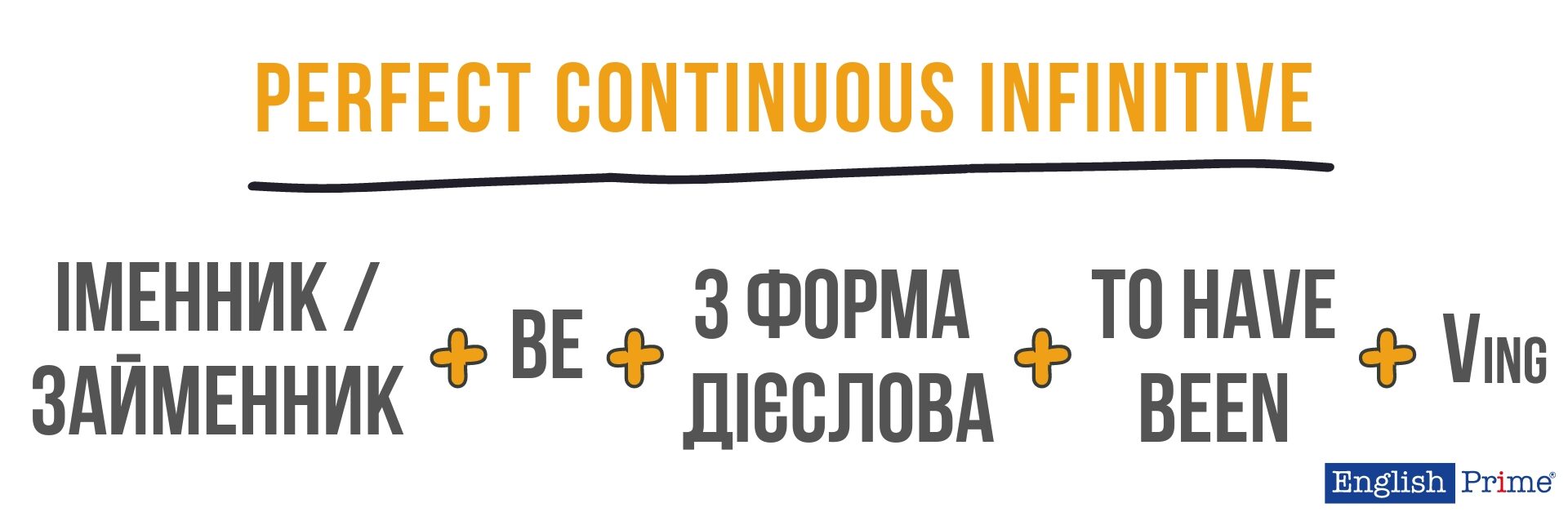 Perfect Continuous infinitive