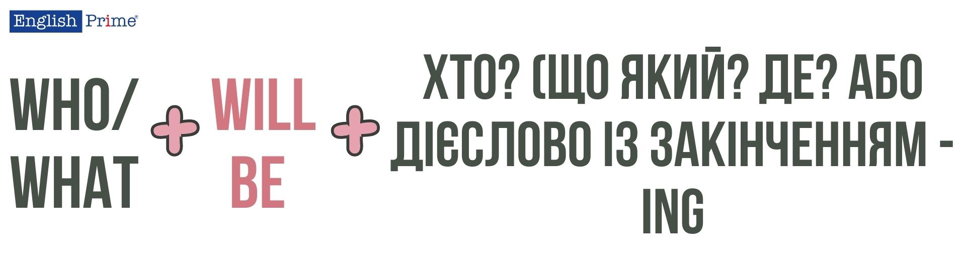 Subject question з to be у майбутньому