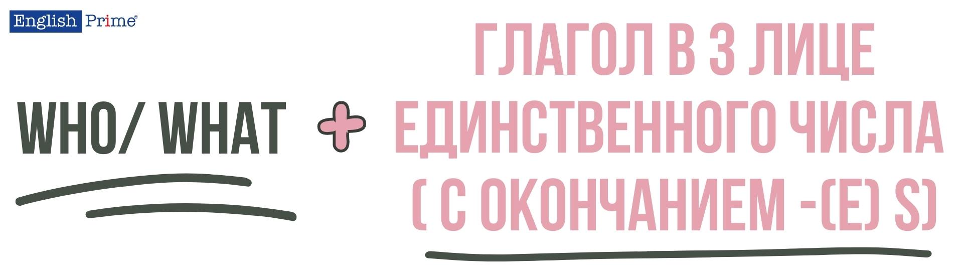 Subject question в настоящем