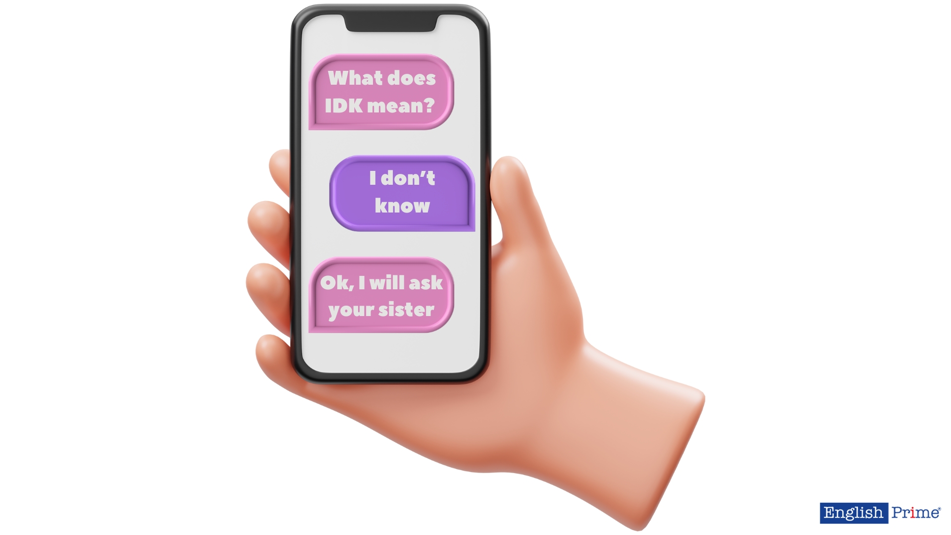 Заменяем "Я не знаю" на английском