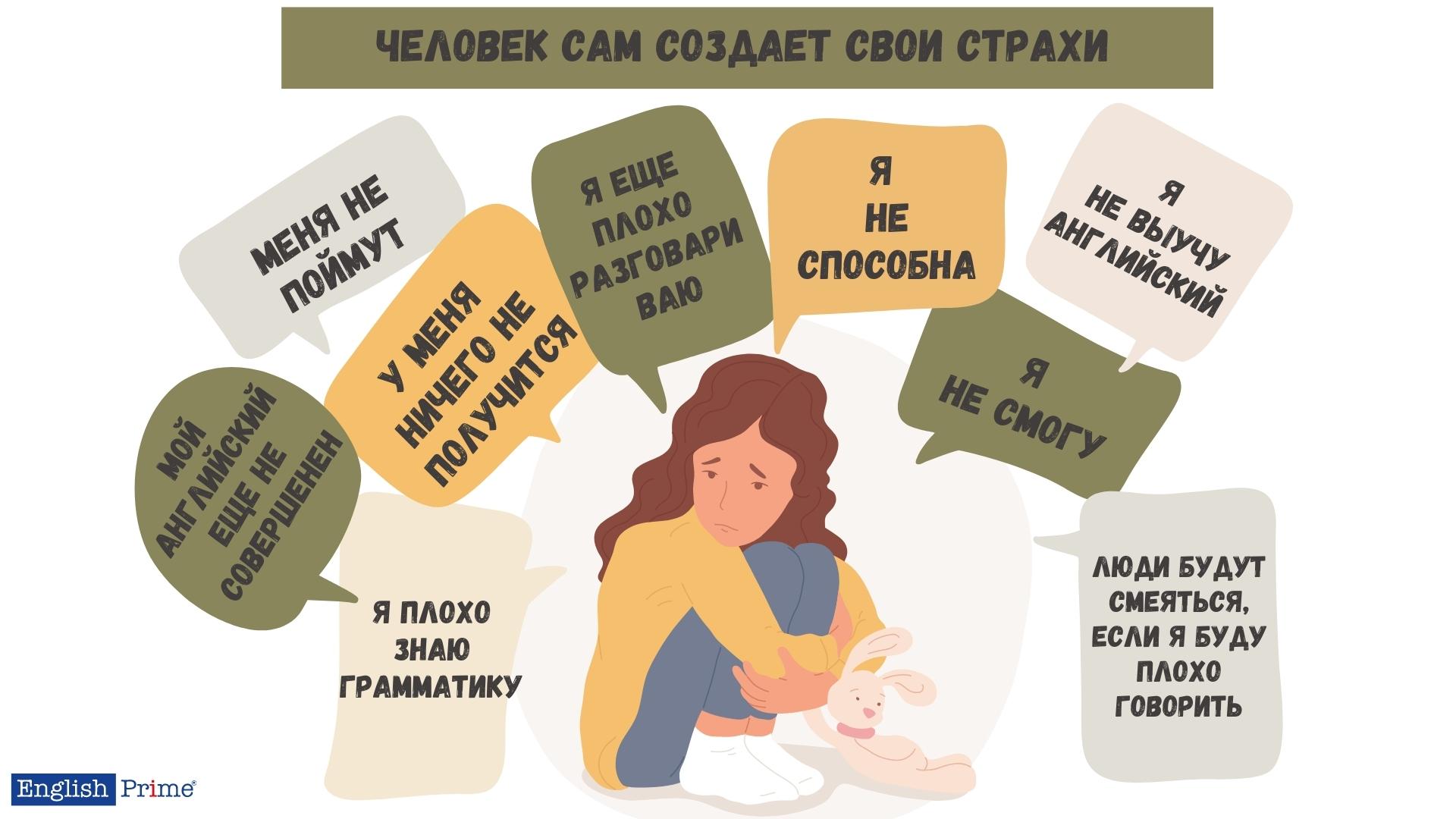 Страхи при изучении английского языка