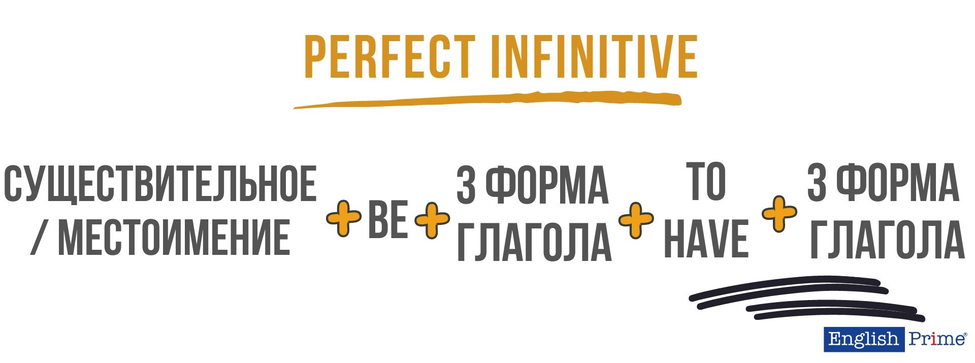 Perfect infinitive