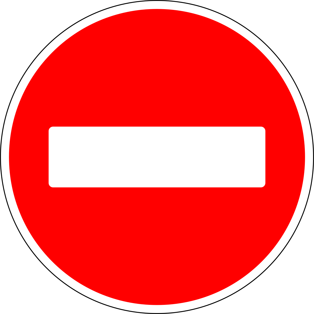 Prohibition signs - запрещающие знаки