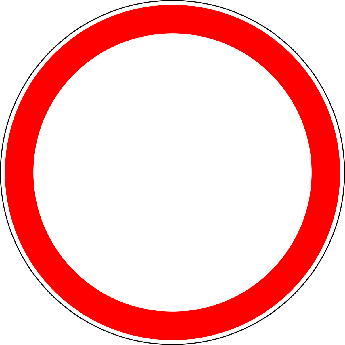 Prohibition signs - заборонні знаки