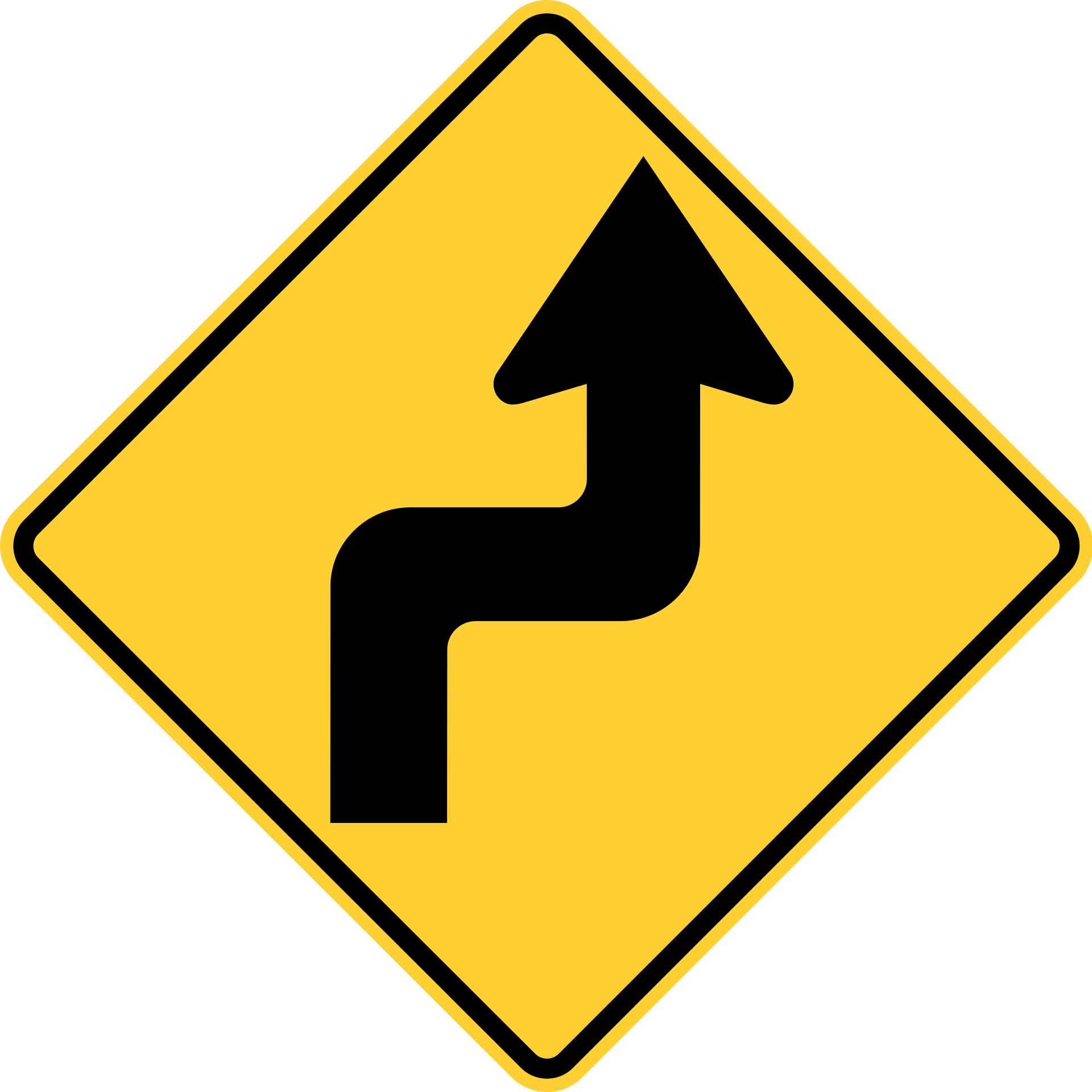 Разметка дороги в США