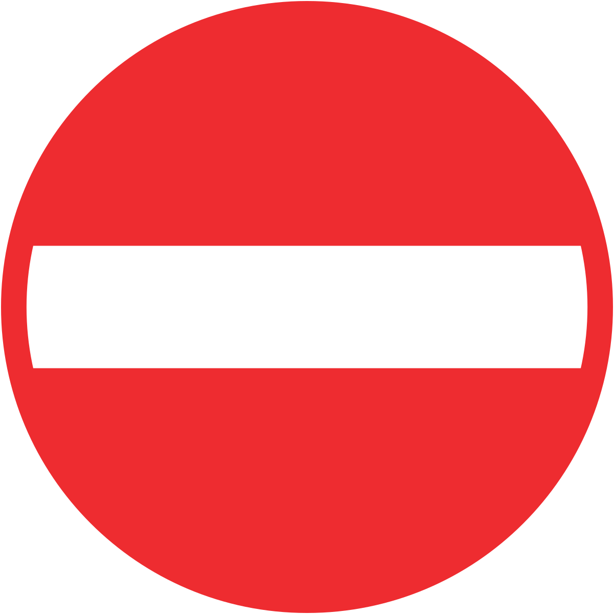 Prohibition signs - заборонні знаки