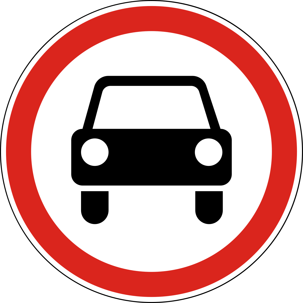 Prohibition signs - заборонні знаки